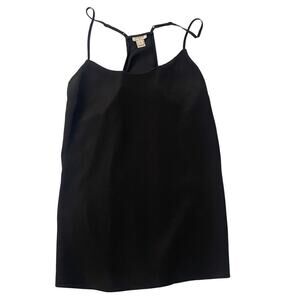 J. Crew Size 6 Black Lightweight Tank Layering Office Dressy Minimalist Blouse